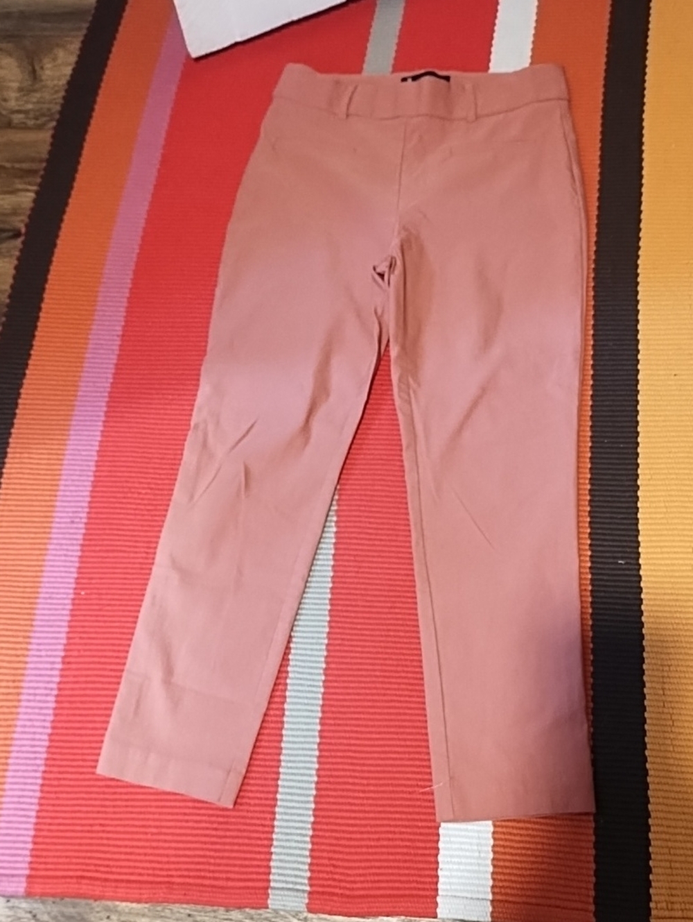 Jules & Leopold Straight Leg Pants in Dusty Rose/Coral EUC Medium.